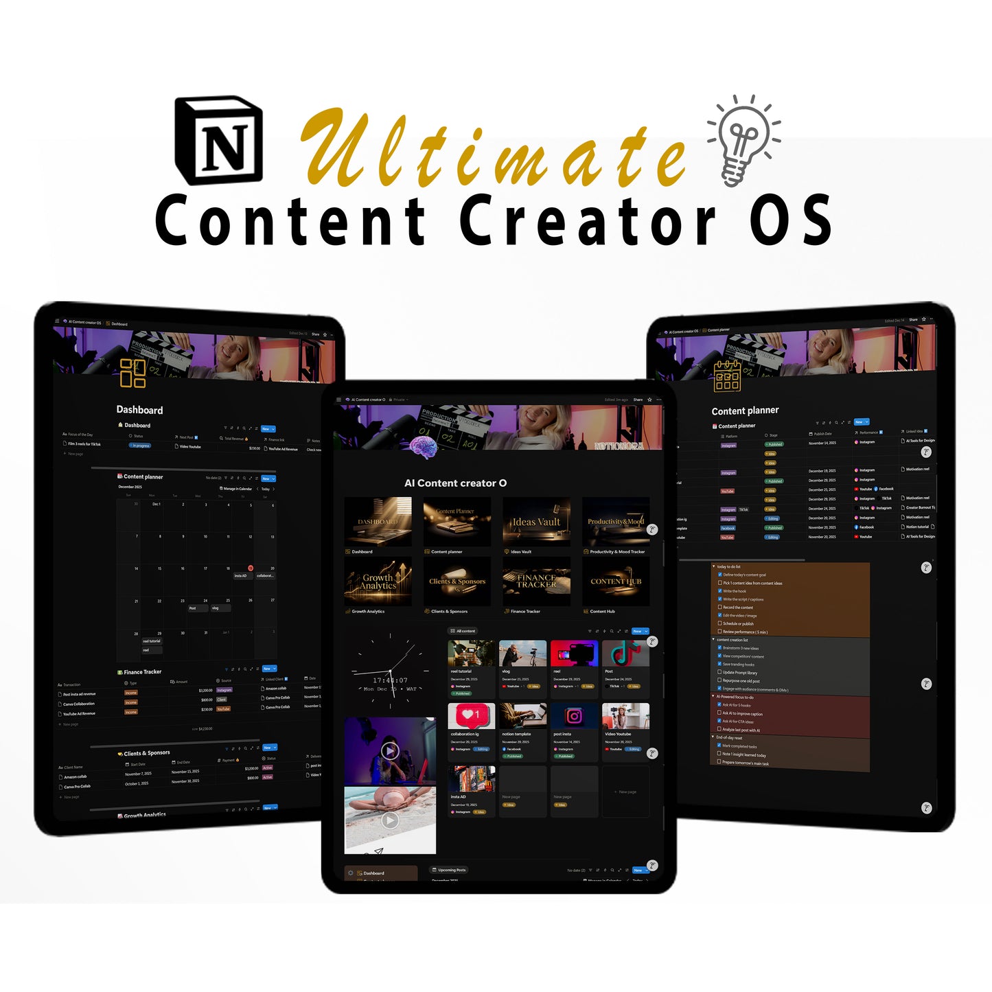 The AI-powered content system for creators. Not chaos.